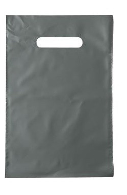 Taška 20x30cm s průhmatem stříbrná 194ks DOPRODEJ - Úklidové a ochranné pomůcky Obalový materiál Mikrotenové sáčky